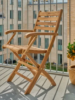 Sillas De Jardín|Sillas De Jardí­N></noscript>Cinas Silla de jardín de brazos de teca York, plegable