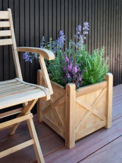 Sillas De Jardín|Sillas De Jardí­N></noscript>Cinas Silla de jardín de brazos de teca York, plegable