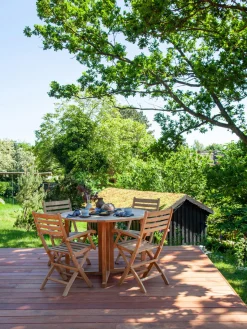Sillas De Jardín|Sillas De Jardí­N></noscript>Cinas Silla de jardín de brazos de teca York, plegable