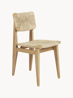 Sale Silla de jardín de madera de teca con asiento y respaldo tejidos C-Chair Sillas De Jardín|Sillas De Jardí­N