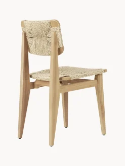 Sale Silla de jardín de madera de teca con asiento y respaldo tejidos C-Chair Sillas De Jardín|Sillas De Jardí­N