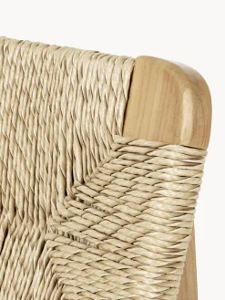 Sale Silla de jardín de madera de teca con asiento y respaldo tejidos C-Chair Sillas De Jardín|Sillas De Jardí­N