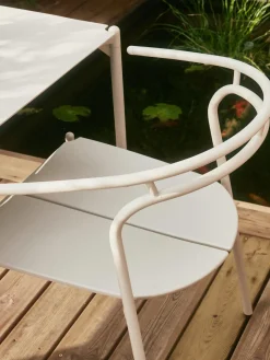 Sillas De Jardín|Sillas De Jardí­N>AYTM Silla de jardín de metal Novo Beige claro