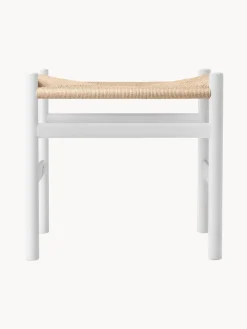 Discount Silla de madera con asiento tejido a mano CH36 Pufs Y Otomanos|Pufs Y Otomanos