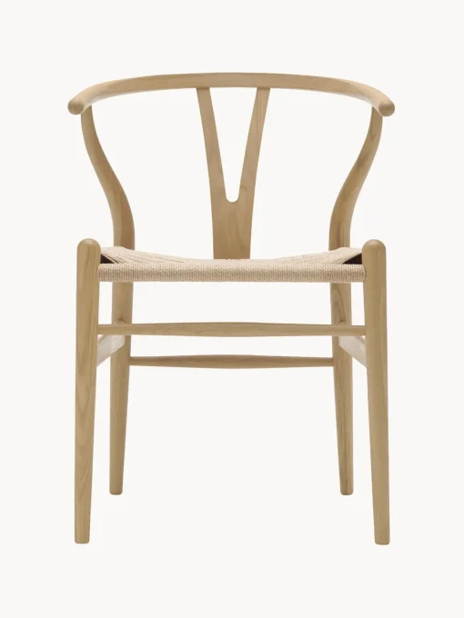 Sillas De Madera|Sillas>Carl Hansen & Søn Silla de madera con asiento tejido a mano CH24 Wishbone Chair Madera de haya pintada en terracota, beige