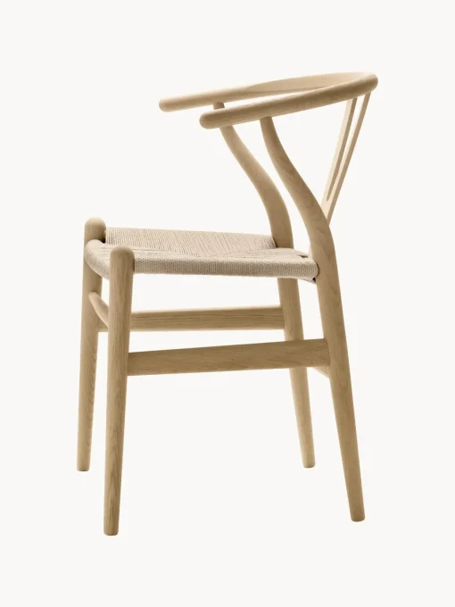 Sillas De Madera|Sillas>Carl Hansen & Søn Silla de madera con asiento tejido a mano CH24 Wishbone Chair Madera de haya pintada en terracota, beige