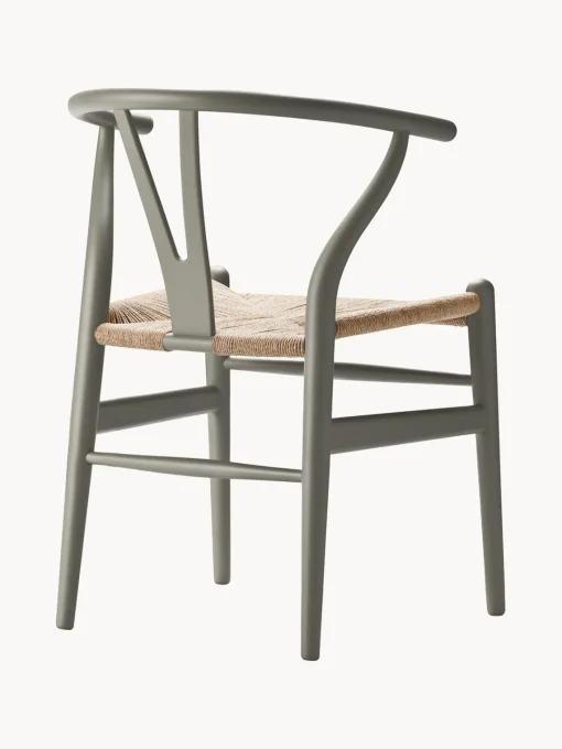New Silla de madera con asiento tejido a mano CH24 Sillas