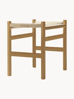 Sale Silla de madera con asiento tejido a mano CH36 Pufs Y Otomanos|Pufs Y Otomanos