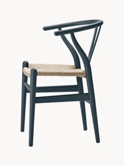 Outlet Silla de madera con asiento tejido a mano CH24 Sillas De Madera|Sillas