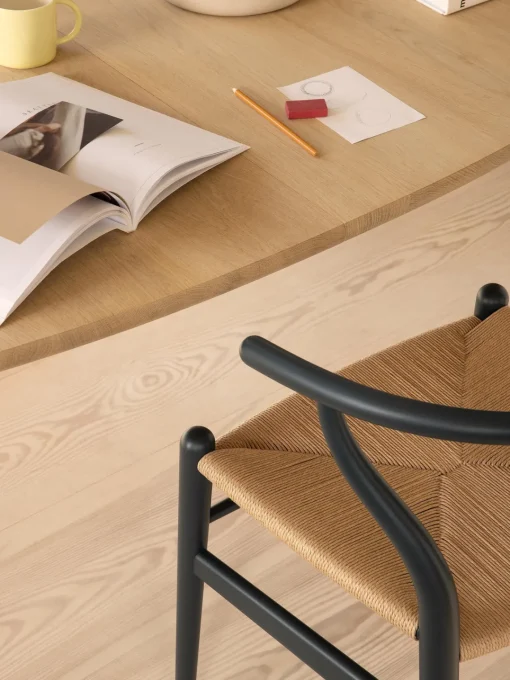 Outlet Silla de madera con asiento tejido a mano CH24 Sillas De Madera|Sillas