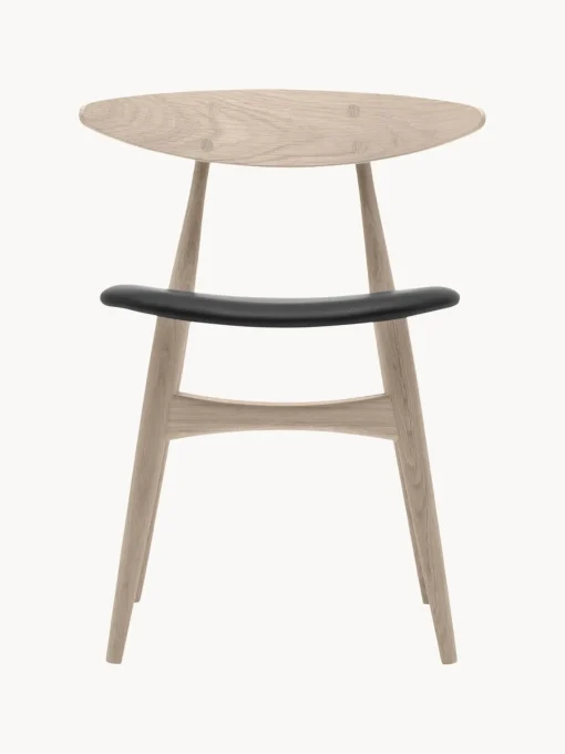 Sillas De Madera|Sillas>Carl Hansen & Søn Silla de madera con asiento de cuero CH33P