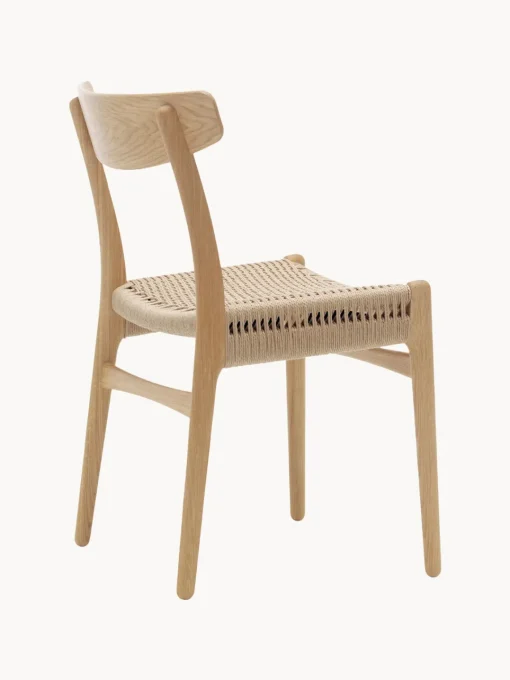 Sillas De Madera|Sillas>Carl Hansen & Søn Silla de madera con asiento tejido a mano CH23 Madera de roble barnizada, beige claro