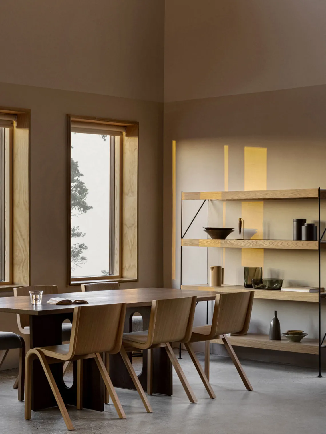 Sillas>Audo Copenhagen Silla de madera con asiento acolchado Ready Madera clara, beige