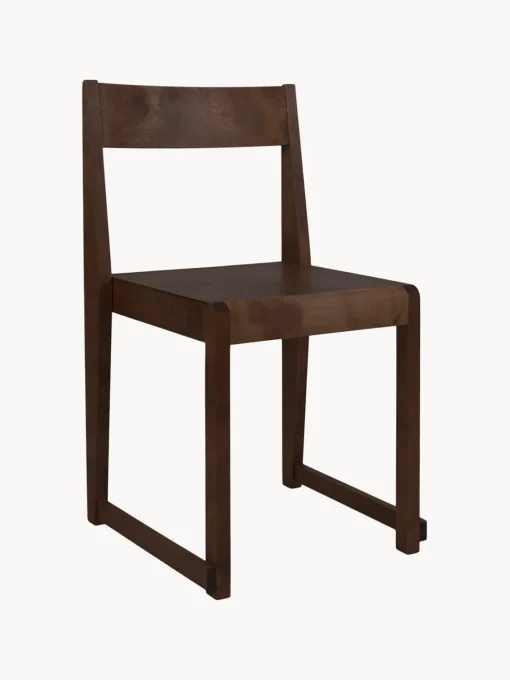Sillas De Madera|Sillas>FRAMA Silla de madera de abedul 01 Madera de abedul lacada en oscuro