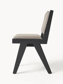 Sillas De Madera|Sillas></noscript>Westwing Collection Silla de madera tapizada Sissi Tejido greige, negro