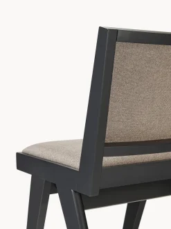 Sillas De Madera|Sillas></noscript>Westwing Collection Silla de madera tapizada Sissi Tejido greige, negro