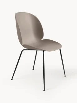 Sillas>GUBI Silla de plástico Beetle Turrón, negro mate