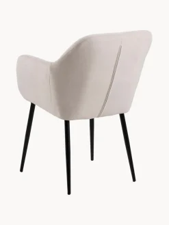 Hot Silla de terciopelo con reposabrazos Emilia Sillas Con Reposabrazos|Sillas