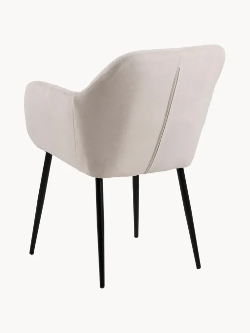 Hot Silla de terciopelo con reposabrazos Emilia Sillas Con Reposabrazos|Sillas