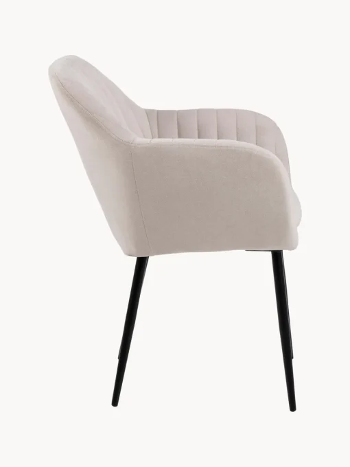 Hot Silla de terciopelo con reposabrazos Emilia Sillas Con Reposabrazos|Sillas