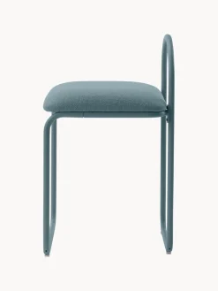 Sillas></noscript>AYTM Silla en tejido bouclé Angui Bouclé gris azulado