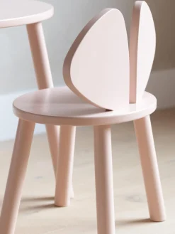 Mesas Y Sillas Infantiles|Decoración Infantil>Nofred Silla infantil de madera Mouse Rosa claro