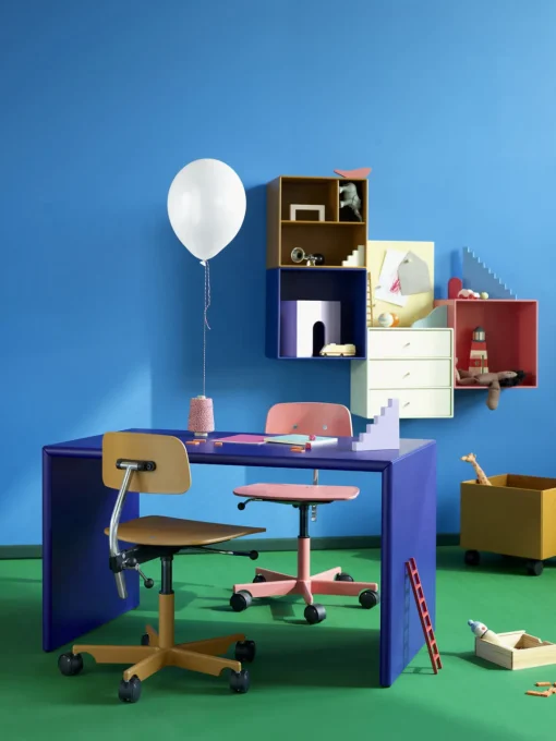 Mesas Y Sillas Infantiles|Sillas Infantiles>Montana Furniture Silla infantil Kevi Kids 2533J, altura regulable Melocotón, plateado