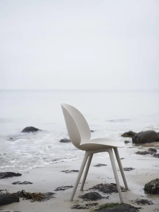 Sillas De Jardín|Sillas De Jardí­N>GUBI Silla para interior/exterior Beetle Blanco mate