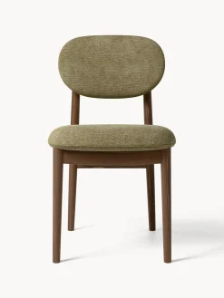 Sillas></noscript>Westwing Collection Silla tapizada Ash Tejido taupe, madera de fresno oscura