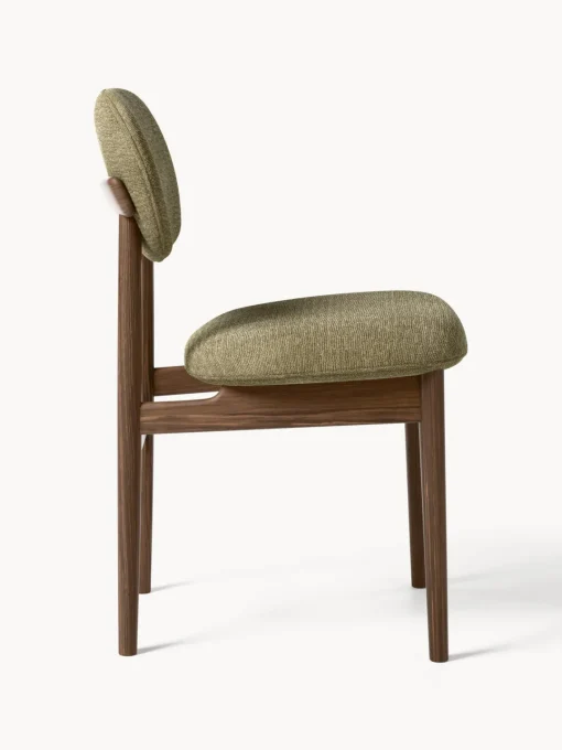 Sillas>Westwing Collection Silla tapizada Ash Tejido taupe, madera de fresno oscura