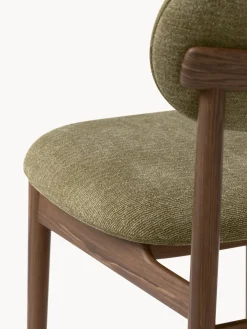 Sillas></noscript>Westwing Collection Silla tapizada Ash Tejido taupe, madera de fresno oscura