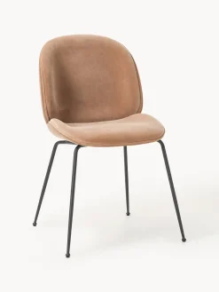 Sillas>GUBI Silla tapizada Beetle Taupe, negro