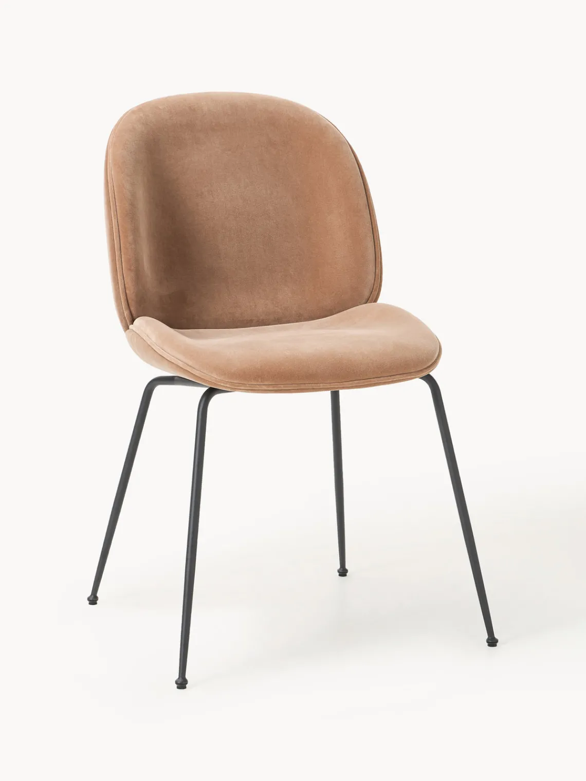 Sillas>GUBI Silla tapizada Beetle Taupe, negro