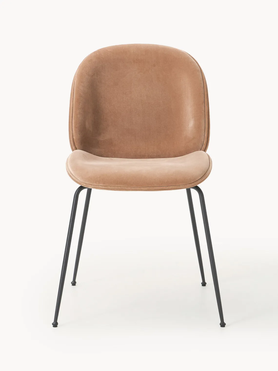 Sillas>GUBI Silla tapizada Beetle Taupe, negro