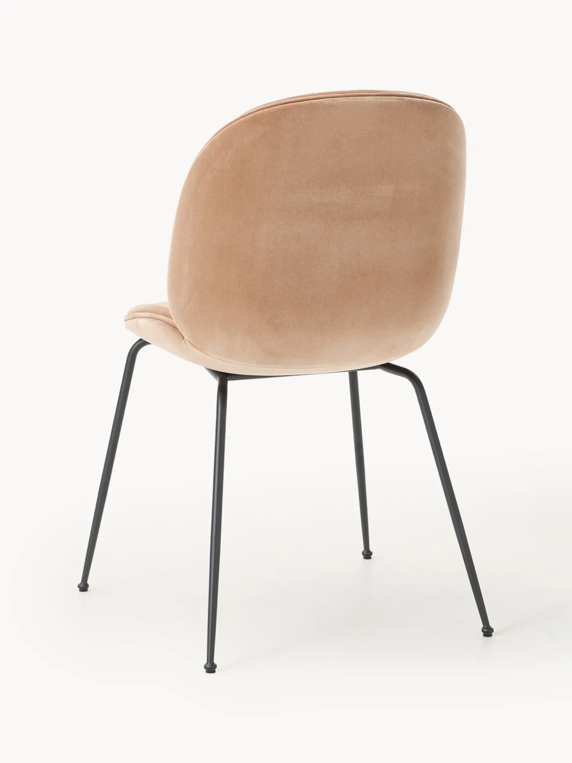 Sillas>GUBI Silla tapizada Beetle Taupe, negro