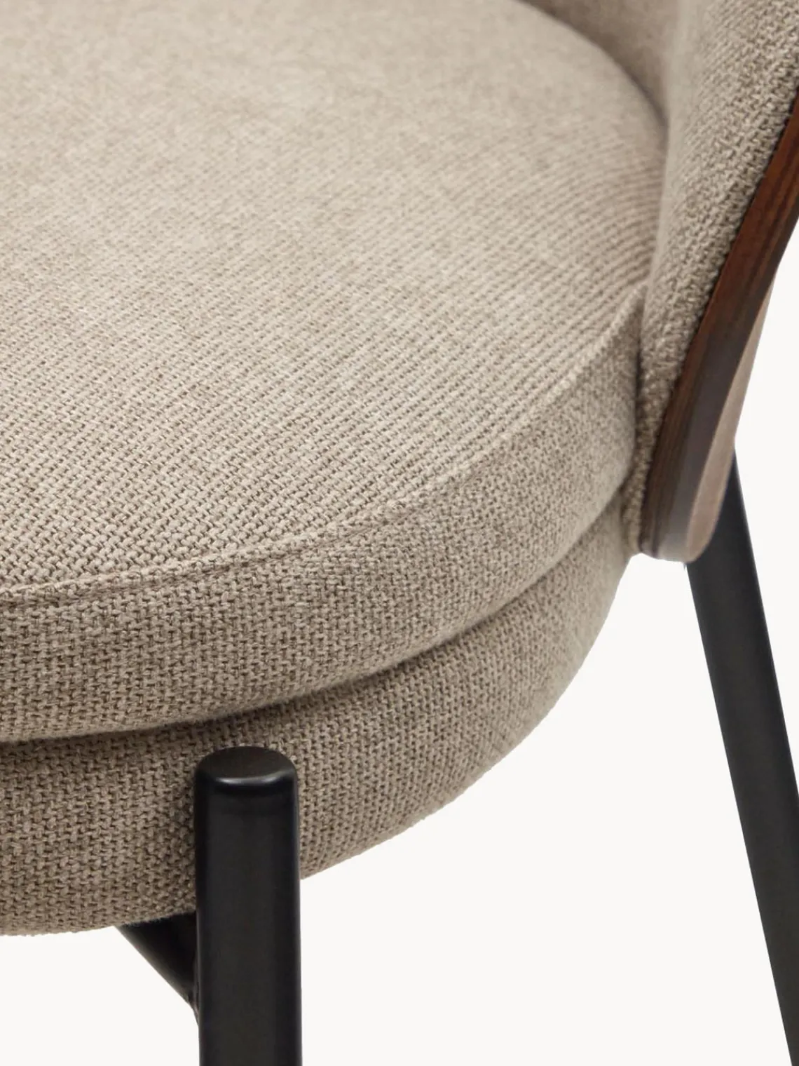 Sillas> Silla tapizada de chenilla Eamy