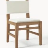 New Silla tapizada de madera Liano Sillas De Madera|Sillas