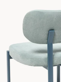 Sillas></noscript>Westwing Collection Silla tapizada de pana Adrien Pana azul claro, azul