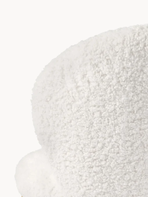 Sillas>Westwing Collection Silla tapizada en borreguillo Serena Borreguillo blanco, madera de fresno