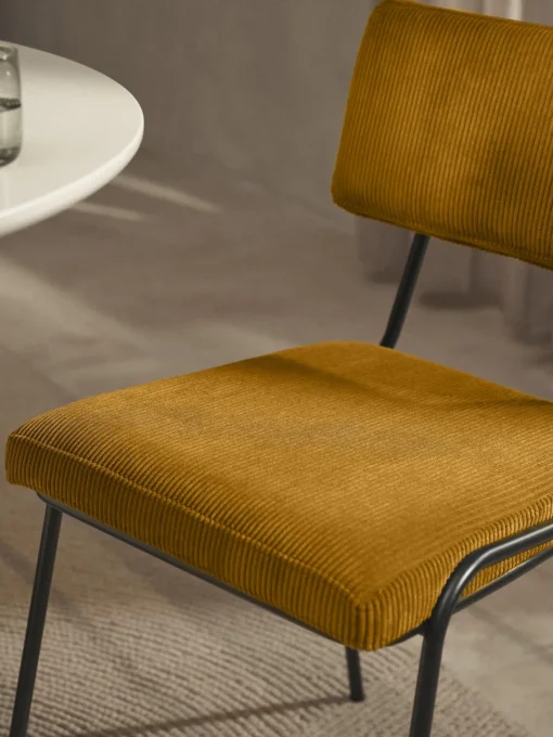 Best Silla tapizada en pana Mats, 2 uds. Sillas