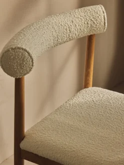 Outlet Silla tapizada en tejido bouclé Diego Sillas
