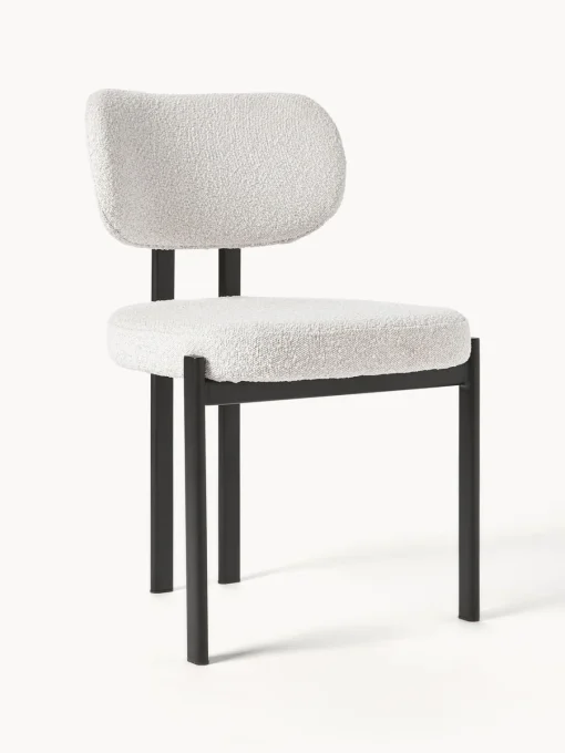 Discount Silla tapizada en tejido bouclé Adrien Sillas
