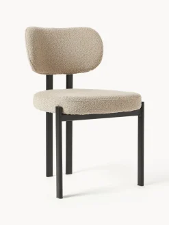 Hot Silla tapizada en tejido bouclé Adrien Sillas