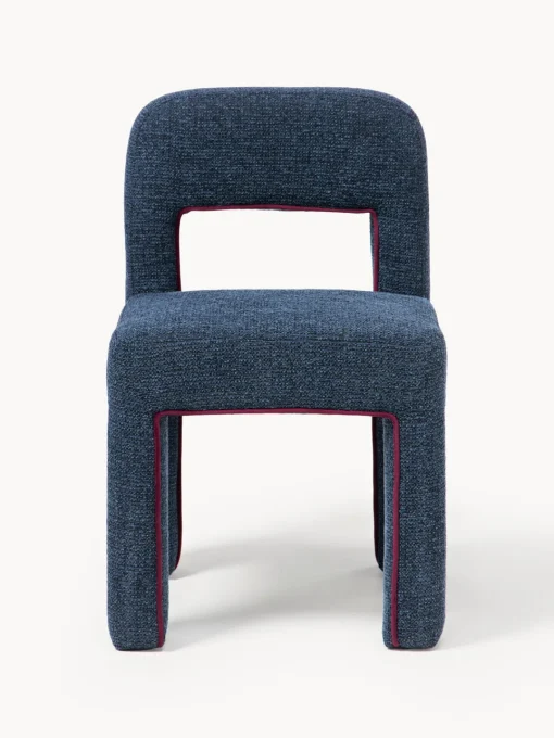 Discount Silla tapizada en tejido bouclé Ana Sillas