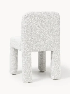 Sillas></noscript>Westwing Collection Silla tapizada en tejido bouclé Lukas Bouclé blanco