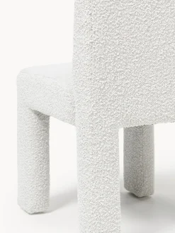 Sillas></noscript>Westwing Collection Silla tapizada en tejido bouclé Lukas Bouclé blanco