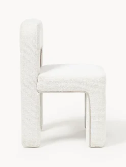 Sillas></noscript>Westwing Collection Silla tapizada en tejido bouclé Ana Bouclé blanco, beige