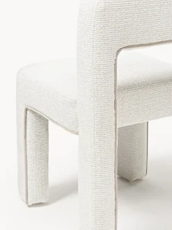 Sillas></noscript>Westwing Collection Silla tapizada en tejido bouclé Ana Bouclé blanco, beige