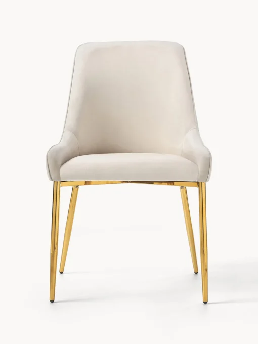 Silla tapizada en terciopelo Ava Sillas