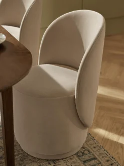 Online Silla tapizada en terciopelo Zeyno Sillas
